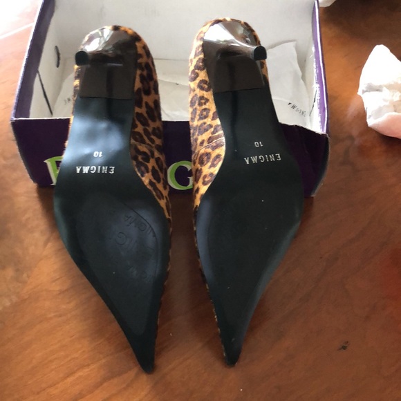 Calf hair Leopard 10 POINTY and fierce shoes!!! - Picture 4 of 5